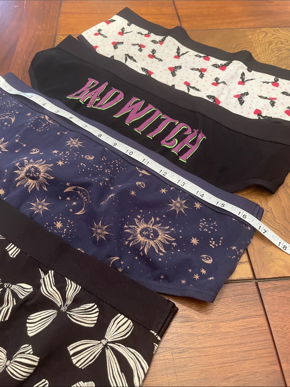 torrid Black, Navy & Gray Assorted Hipster Panty 5-Pack M23 - Picture 3 of 11